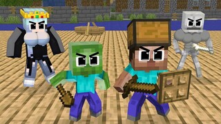 Monster School: Fraternity Baby Zombie and Poor Best Friends - So Sad Story - Minecraft Animation