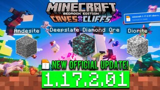 RILIS! MCPE VERSI 1.17.2.01 OFFICIAL UPDATE! | 💎DIAMOND + ANDESITE & DIORITE FIXED!!