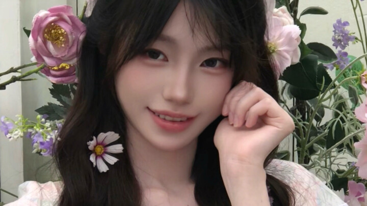 Love is born in the fleeting moments when eyes meet.