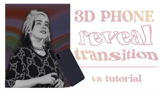 3d phone reveal transition (tutorial on videostar) | zaraudio