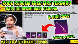 KODE REDEEM FREE FIRE TERBARU 8 JUNI 2022 HARI INI