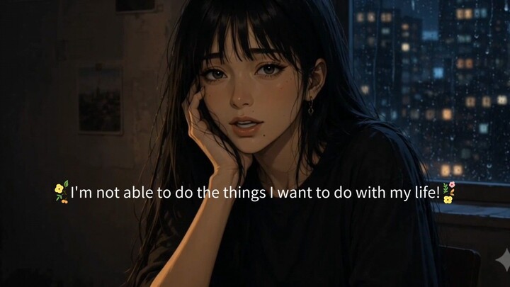 I'm not able to do the things I want to do with my life!