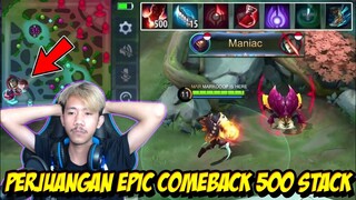 EPIC COMEBACK ALDOUS 500 STACK MEMBALIKAN KEADAAN PERLAHAN TAPI PASTI - Mobile legends