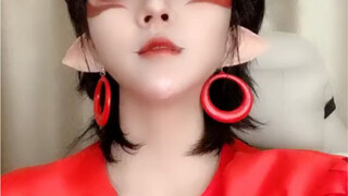 [The Devil Boy of Nezha comes to the world] [cos makeup trial] I am a little monster~