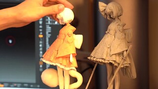 [Hajia VLOG Issue 5] *ng is calling you to practice 3D modeling and making figures together~~~