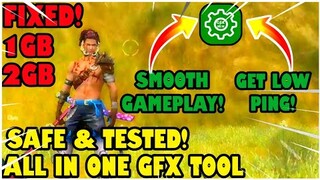 Free Fire 1gb 2gb Device Fix lag! Using All in one GFX Tool For 1gb 2gb ram | Free Fire GFX Tool 1GB