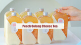 Homemade Peach Oolong Cheese Tea & Set up a stall to sell