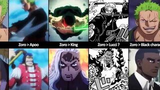 Who did one piece characters lose to?