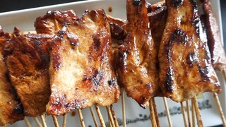 หมูปิ้งนาบกระทะแบบง่ายๆ สำหรับคนที่ไม่มีเตาปิ้งย่าง