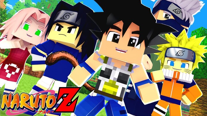 Minecraft : Naruto Z - E SE GOKU CAISSE NO MUNDO DE NARUTO ? GOKU ENTROU NO TIME 7 ! EP 1