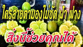 เพียงทานสิ่งนี้ ใครที่ตาฝ้า ฟาง มองไม่ชัด กลับมาดีขึ้นได้