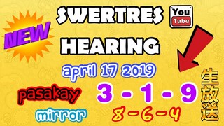 *SWERTRES HEARING AND STL TIP APRIL 17 2019
