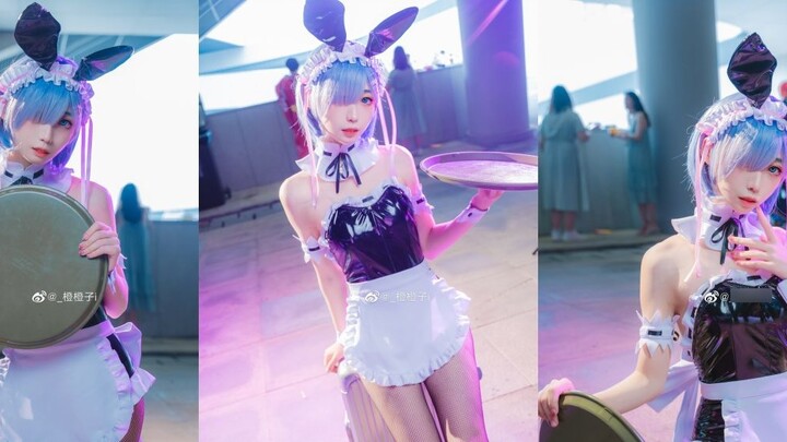 [Orange Orange] Master, do you like my outfit? 【Bunny Girl Rem Cosplay】