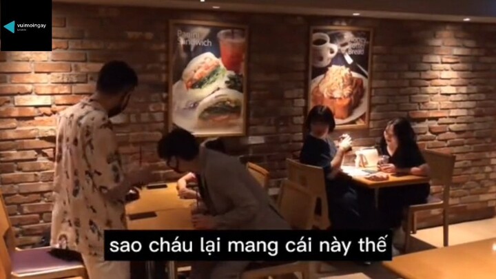 Phản ứng khi bắt gặp màn chia tay đẫm nước mắt của cặp đôi nhỏ tuổi p2 #haihuoc