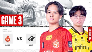 AURA vs ONIC | Regular Season Week 7 Day 2 | Game 3 | #MPLIDS13