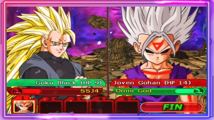 GOKU BLACK SSJ 3 VS JOVEN GOHAN OMNI GOD - DB MOD ANDROID GAMEPLAY