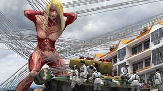 Attack on Titan Female Titan in Modern Generation live action