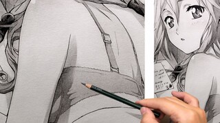 [Drawing] I Know No One Watches It But It's Inori From Guilty Crown