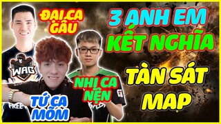 [ Garena Free Fire ] Khi Ba Anh Em Huynh Đệ Bác Gấu - NTN Kết Hợp Tàn Sát Map Sẽ Ra Sao - Học Mõm