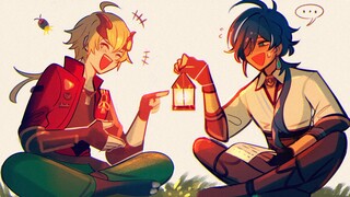 「俄语配音版」《原神》漫画 #16「可莉 & 凯亚」 Genshin Impact / SilverTatsu