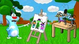 Cockroache's Painting Making By Oggy In Starving Artist Roblox