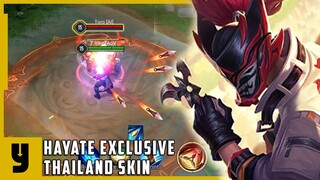 HAYATE: THAILAND WARRIOR (NEW SKIN) | S SKIN W/ SOUND | Arena of Valor | LiênQuânMobile | 傳說對決