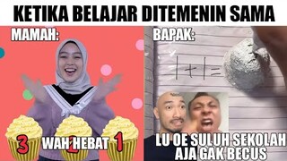 Ketika Belajar ditemenin Sama Bapak...😰