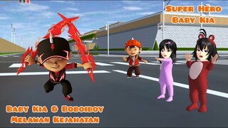 Baby Kia & Boboiboy Melawan Kejahatan | Super Hero Baby Kia | Drama Sakura School Simulator