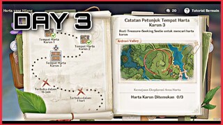 HARTA YANG HILANG DAY 3 || CATATAN PETUNJUK TEMPAT HARTA KARUN 3