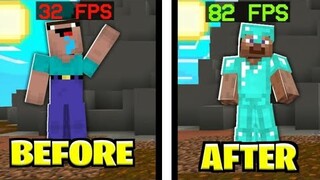 BEST FPS BOOST Texture Pack FOR MCPE/MCBE 1.17!!  BEDROCKTIMIZE 1 Chunk Render Distance For MCPE