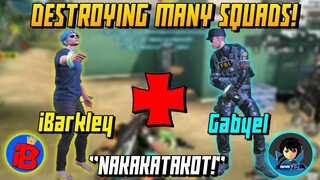 NAKAKATAKOT PAGSAMAHIN!"DESTROYING MANY SQUADS"!FT.GABYEL,LANGPLAYS(Rules Of Survival)
