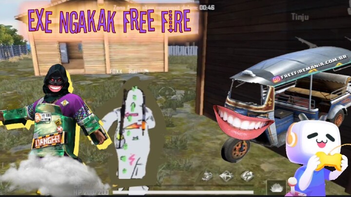 NGAKAK ALOK DILANGGAR BECAK || EXE FREE FIRE 🍀