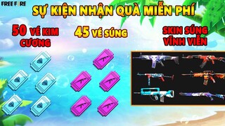 Free Fire | Sự Kiện Nhận Miễn Phí 50 Vé Kim Cương, 45 Vé Súng, Skin Súng Vĩnh Viễn Sever Brazil