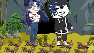 คนสองคนร่วมมือกันเพื่อเอาชีวิตรอดในป่า ฉันต่อแพแล้วจับกุ้งก้ามกรามและหอยเป๋าฮื้อในทะเล