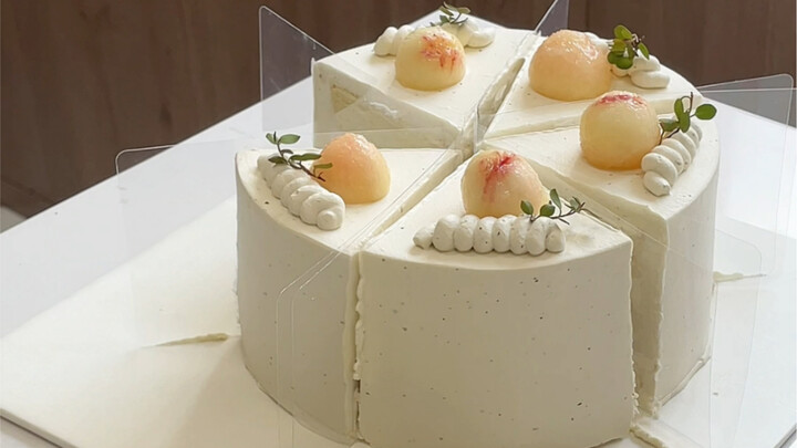 เค้กอู่หลงพีชขาว