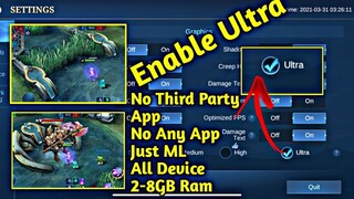 Enable Ultra Graphics For Mobile Legends Bang Bang - Gloo Newest Patch