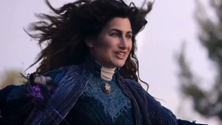 Wanda explodes and transforms into a super witch to fight the BOSS!