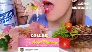 ASMR MUKBANG  KILAWIN ( CEVICHE ) TUNA INIHAW  BLUE MARLIN COLLAB  @Angel Mendoza in Seoul