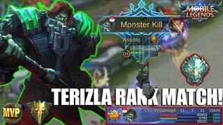 TERIZLA RANK MATCH TEST - TERBUKTI KALAU HERO INI SANGAT OP !!! MOBILE LEGENDS
