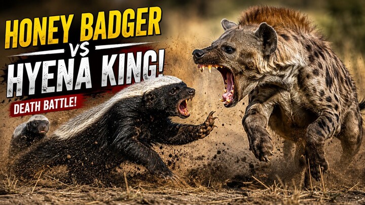 A Mother Honey Badger Defies to Save Her Cub from Hyenas | Honey Badger Documentary.