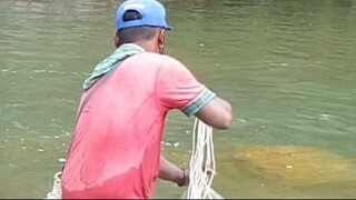 cast net fishing in Nepal | fishing with handmade cast net |