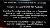 Wes McDowell Course The Profitable Website Launchpad download
