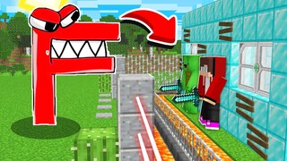 ALPHABET LORE vs Security House Mikey and JJ in Minecraft (Maizen Mazien Mizen)