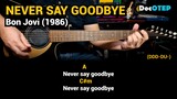 Never Say Goodbye - Bon Jovi (1986) Easy Guitar Chords Tutorial with Lyrics