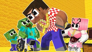 Monster School : Poor Family Baby Zombie Life - Sad Story - Minecraft Animation