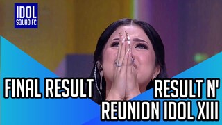 FINAL RESULT IN RESULT AND REUNION INDONESIAN IDOL XIII