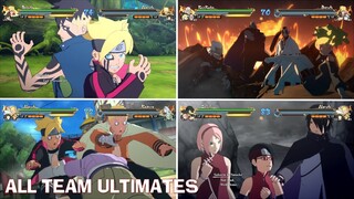 Naruto x Boruto UN Storm Connections - ALL Team Ultimate Jutsus & Secret Factors (PS5 4K)