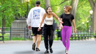 Funny WET Fart Prank in Central Park! TROUBLE in Paradise!