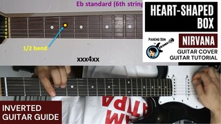 HEART-SHAPED BOX guitar cover + tutorial [NIRVANA] with lead guitar