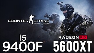 Counter Strike Global Offensive on i5 9400F + RX 5600 XT 1080p, 1440p benchmarks!